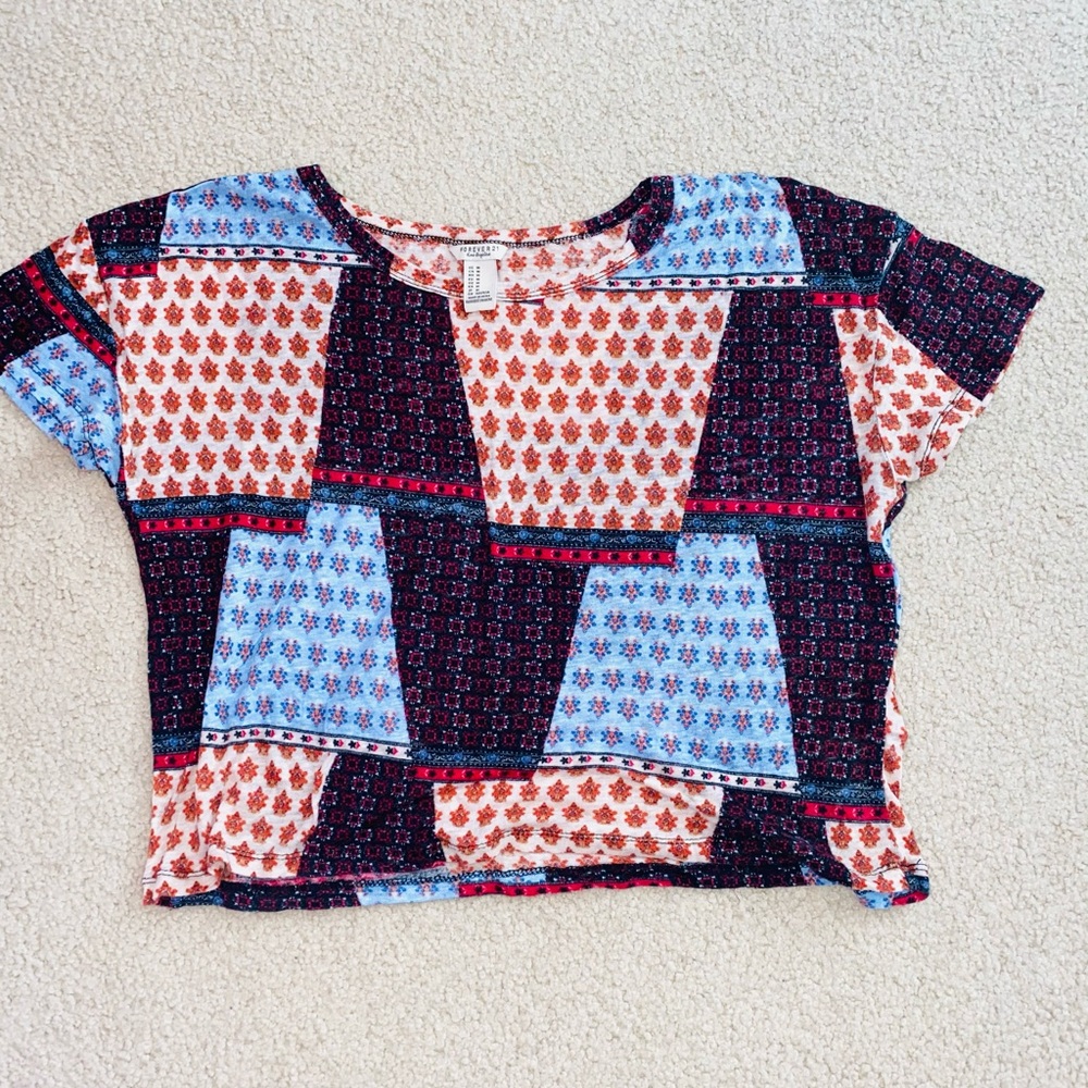 Boho Patchwork Forever 21 Shirt